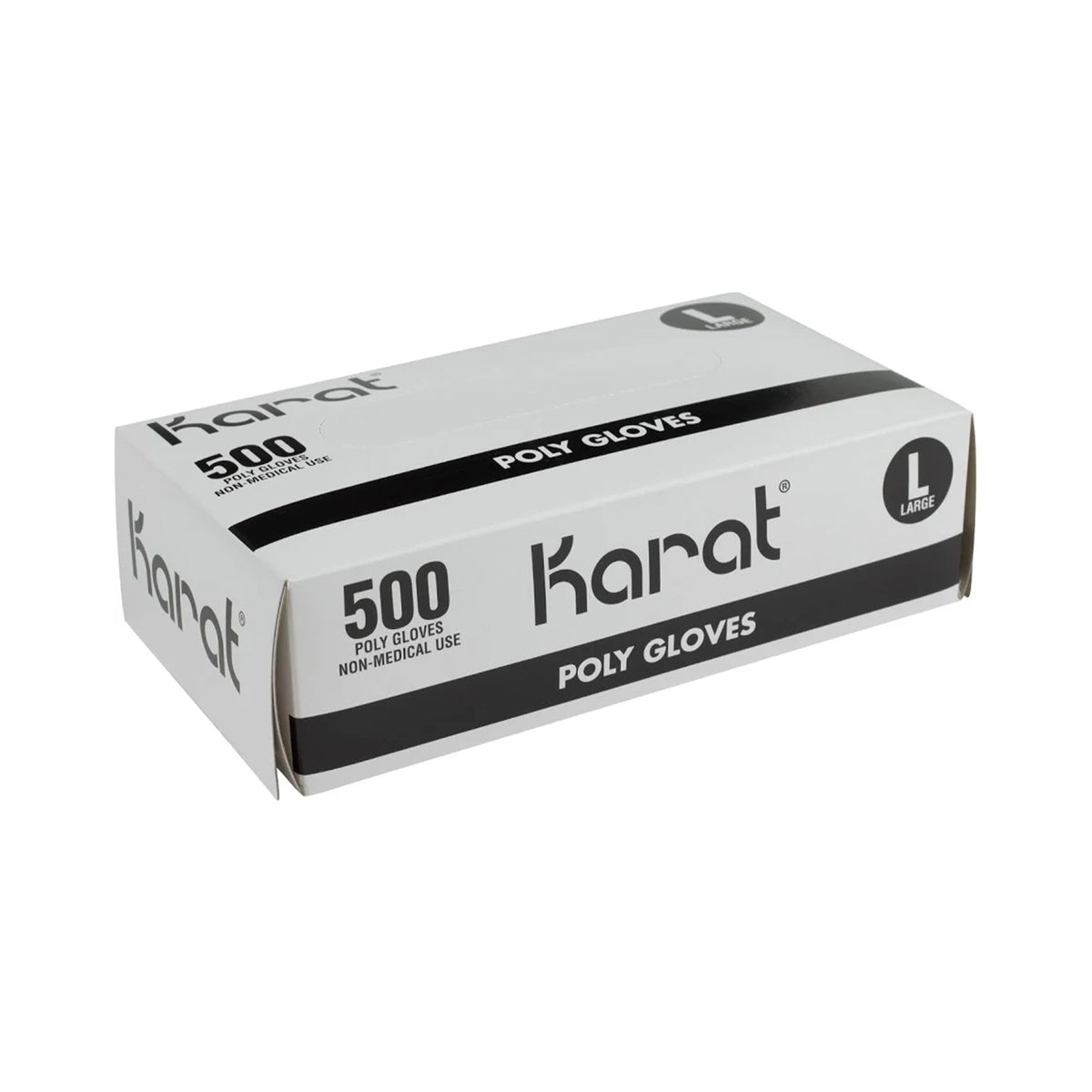 Karat - Clear Poly Gloves, Large (500 Count)