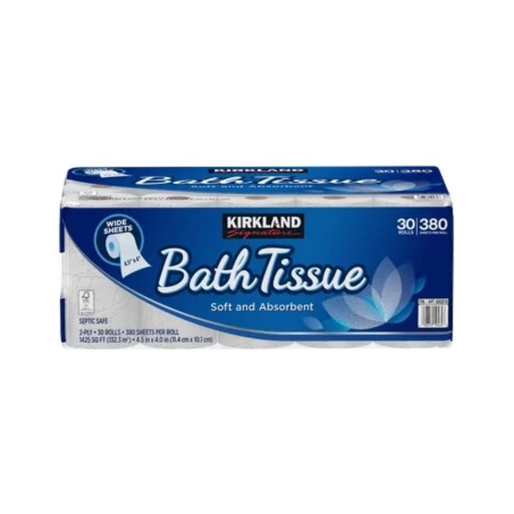 Kirkland Signature - 2-Ply Toilet Paper - 380 Sheets (Case of 30)