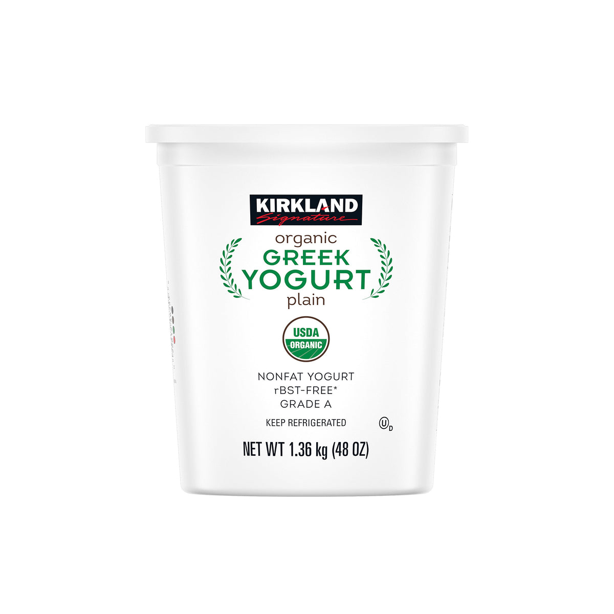 Kirkland Signature - Organic Greek Yogurt, Plain 48 oz