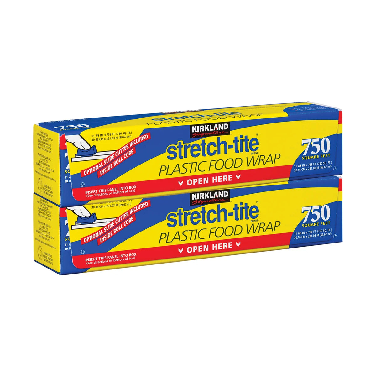 Kirkland Signature - Stretch-Tite Plastic Food Wrap, 11-7/8" (2 Pack)