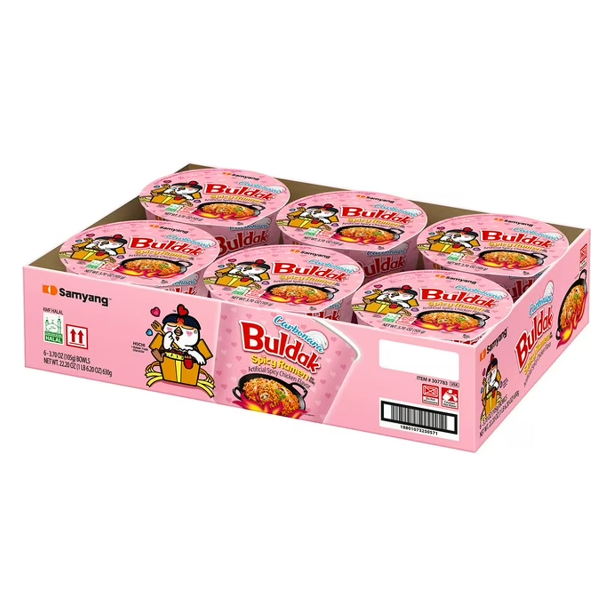 Samyang - Carbonara Buldak Spicy Ramen 3.70 oz, 6 Pack