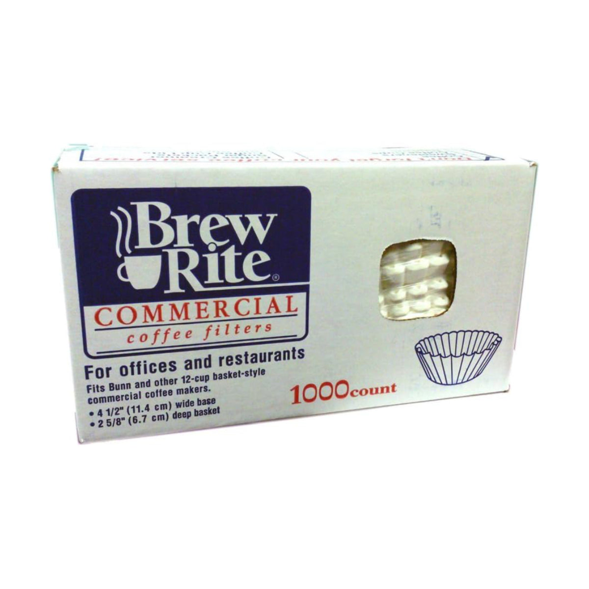 Brew Rite - Coffee Filters, 12 Cup (1000 Count)