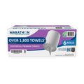 Marathon - Centerpull Premium White Paper Towels, 300 Sheets, Case of 6
