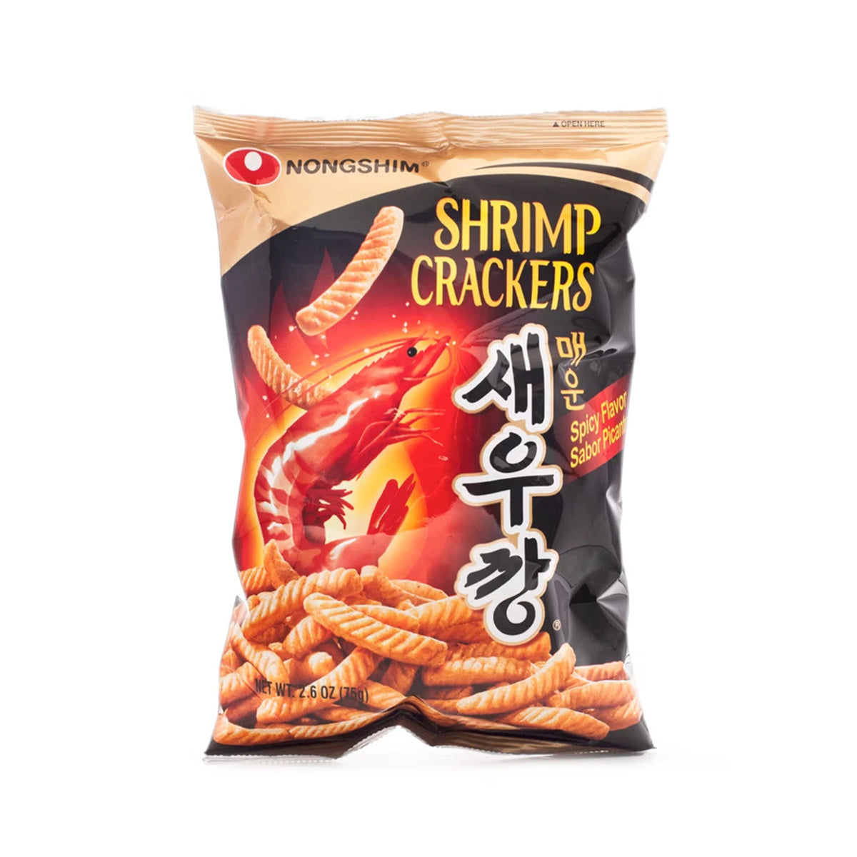Nongshim - Shrimp Crackers, Hot & Spicy 2.6 oz (Case of 20)
