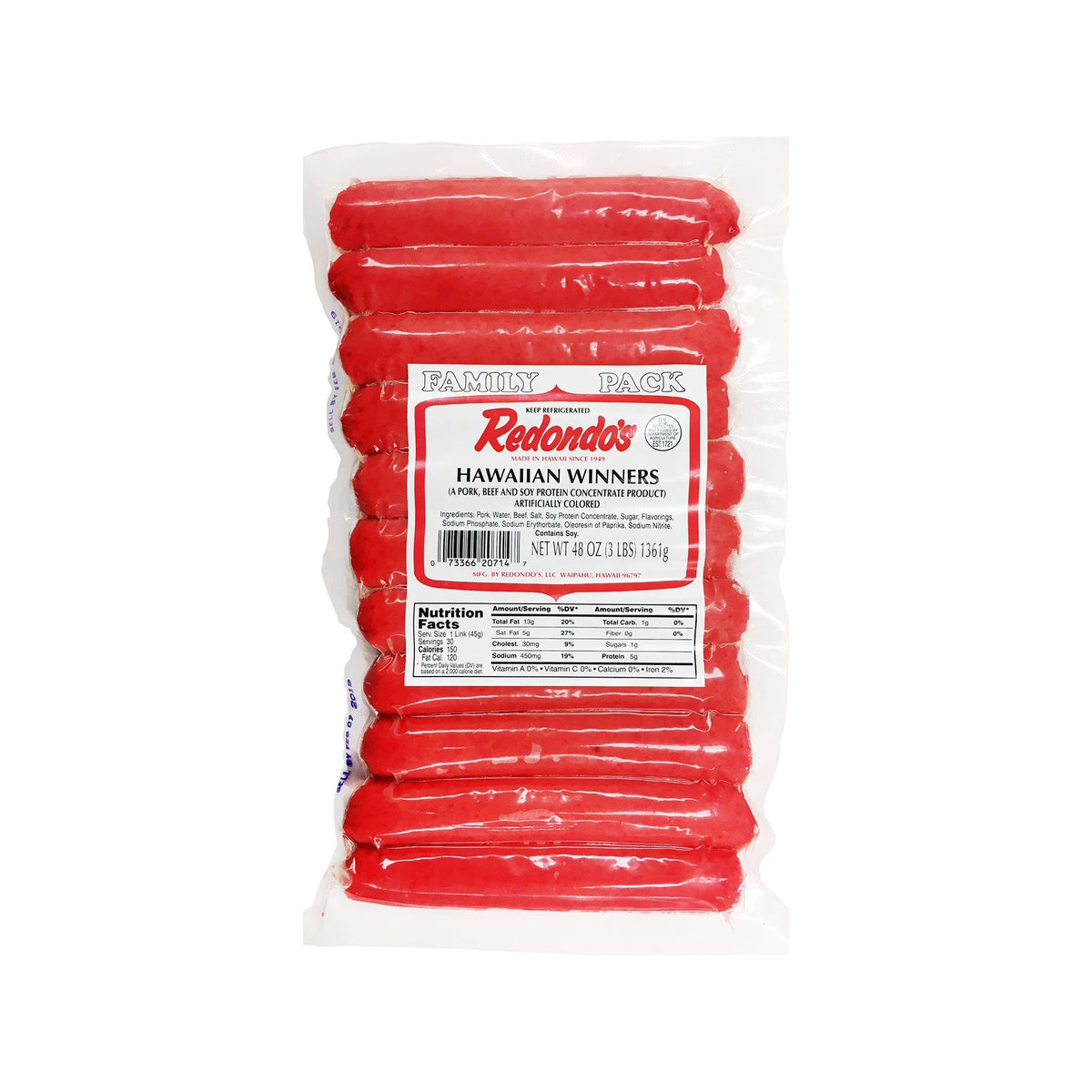 Redondo's - Hawaiian Winners 3 lb
