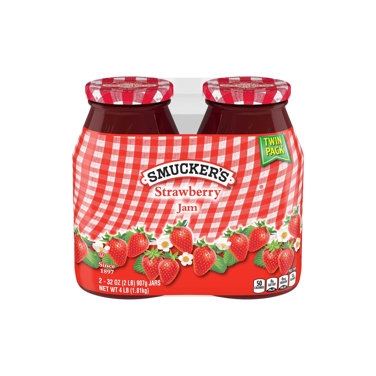 Smuckers - Strawberry Jam 32oz, 2 Pack
