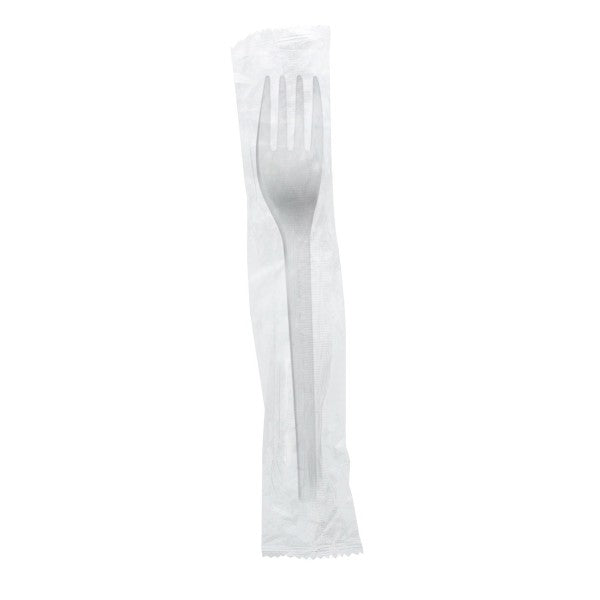 Malama Eco Products - CPLA Compostable Wrapped Fork (Case of 1000)