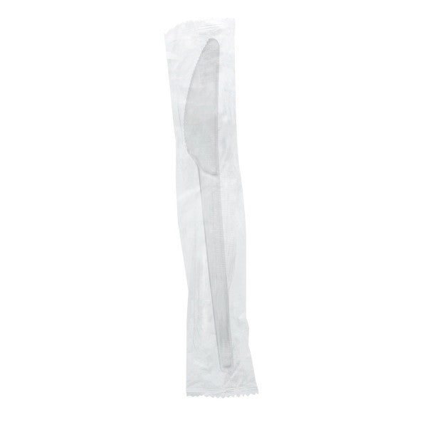 Malama Eco Products - CPLA Compostable Wrapped Cutlery Knife (Case of 1000)
